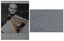 Alberto Moravia (1907-1990) Schriftsteller - Autogramm