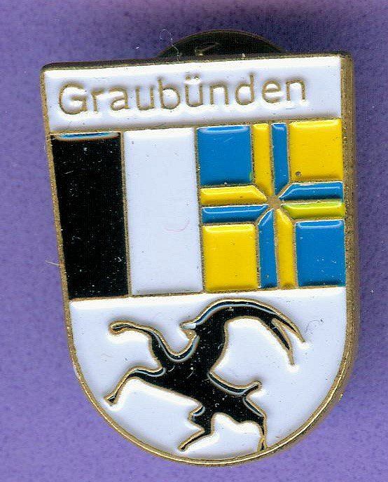 Placchette & Badge: Kantons Wappen  GRAUBÜNDEN – Usato da Winterthur venduto da Sammleroase