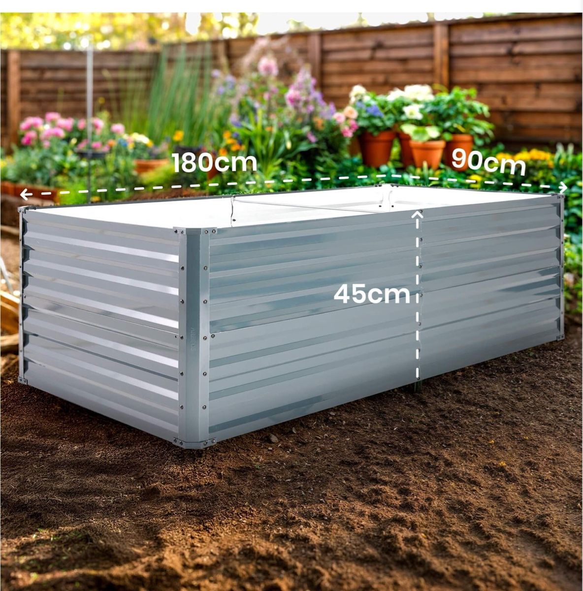 Blumentöpfe: Metall Hochbeet 180 x 90 x 45 cm – Neu und originalverpackt aus Amriswil von JaJa-Express 6