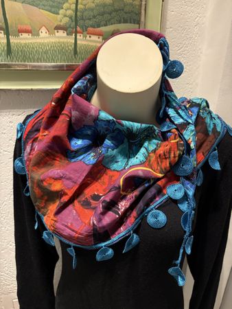 Dreieckstuch/Foulard Desigual, top, bestickter Rand