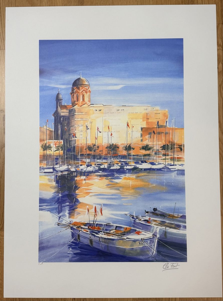 Grafica & Litografie: Ella Fort - St. Raphael - Lithographie – Usato da Solothurn venduto da NUVICO 1