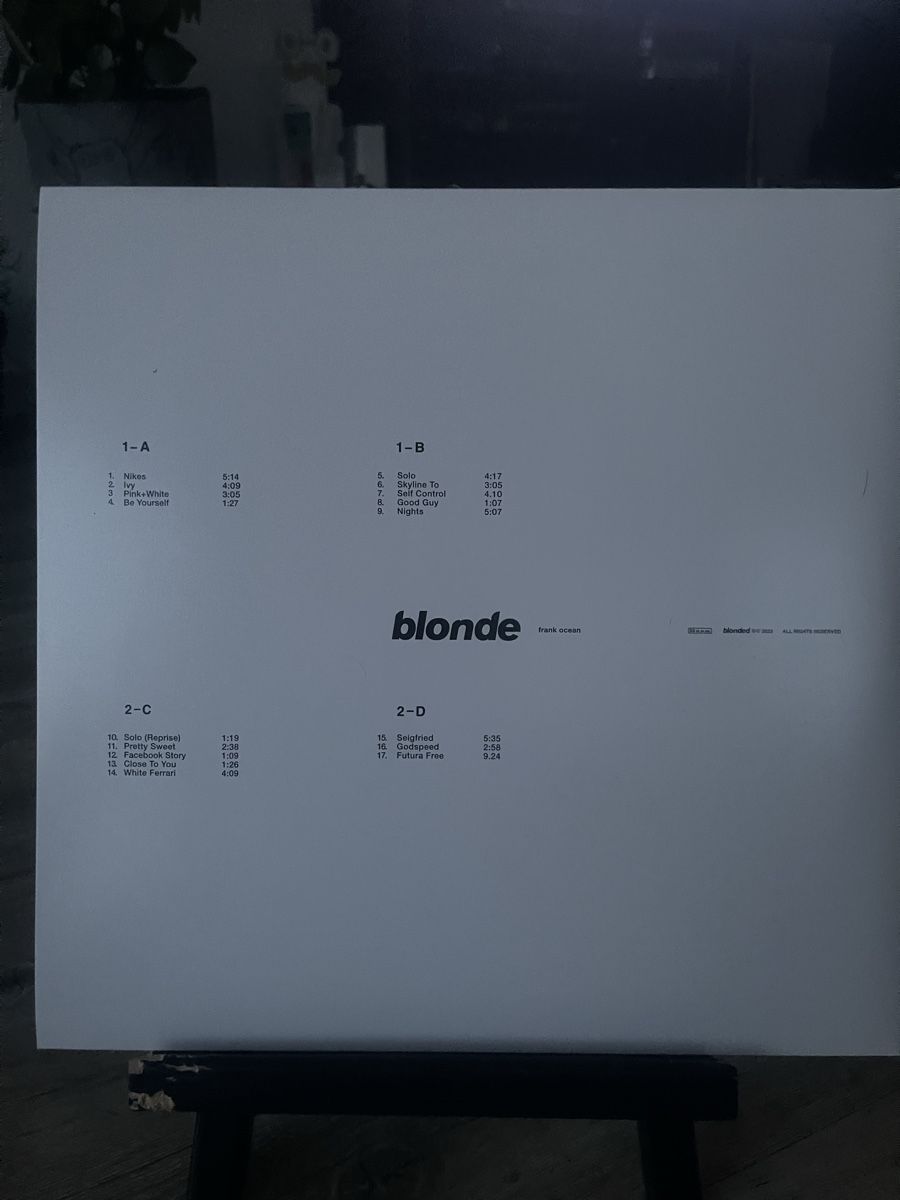 Dischi in vinile: Frank Ocean / Blonde  – Nuovo e nell'imballaggio originale da Dagmersellen venduto da stonefinger 1