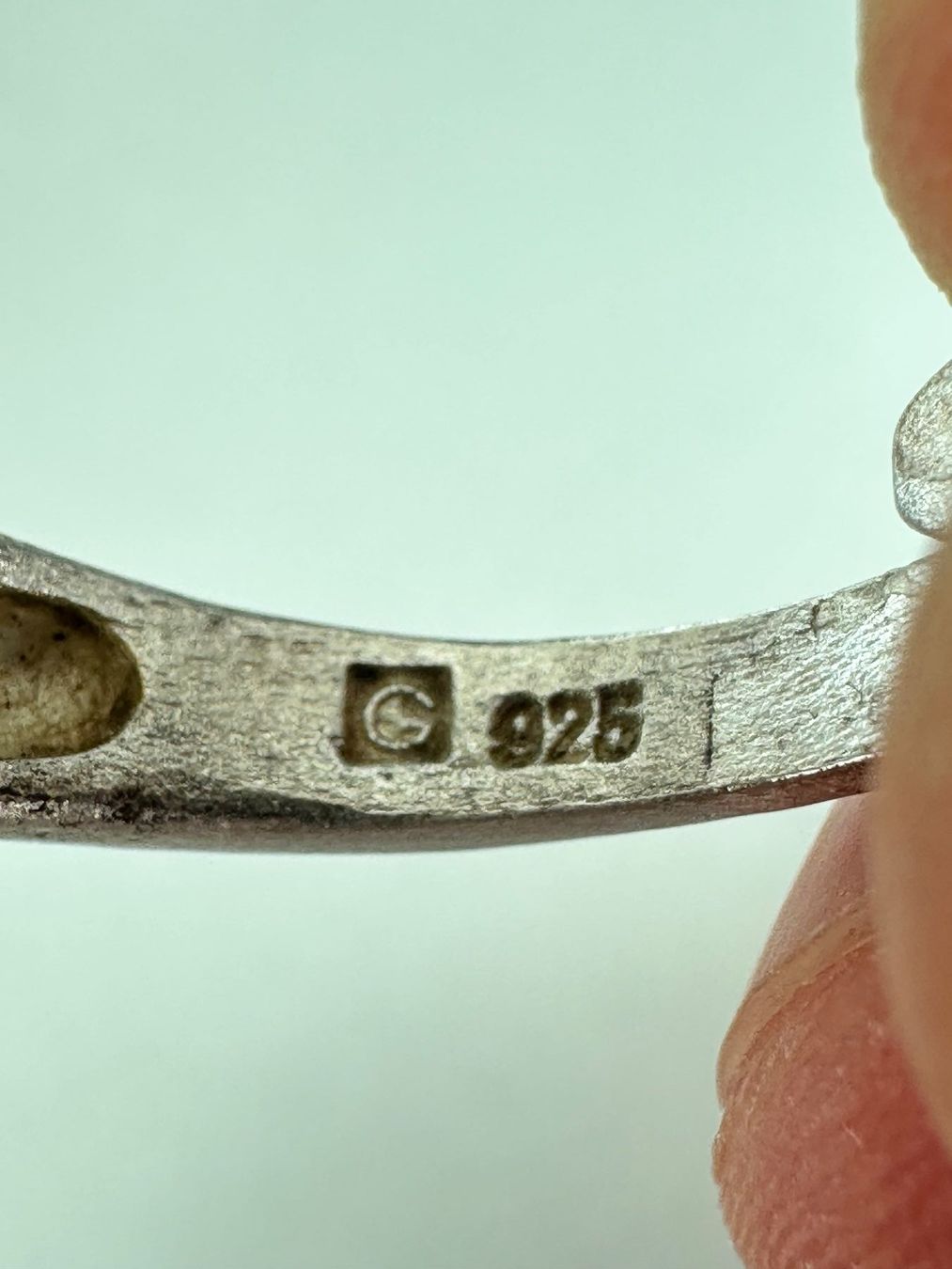 Anelli: Vintage 925er Silber Ring, mit Gold: 56-57 – Usato da Onex venduto da Antiqueshow 4