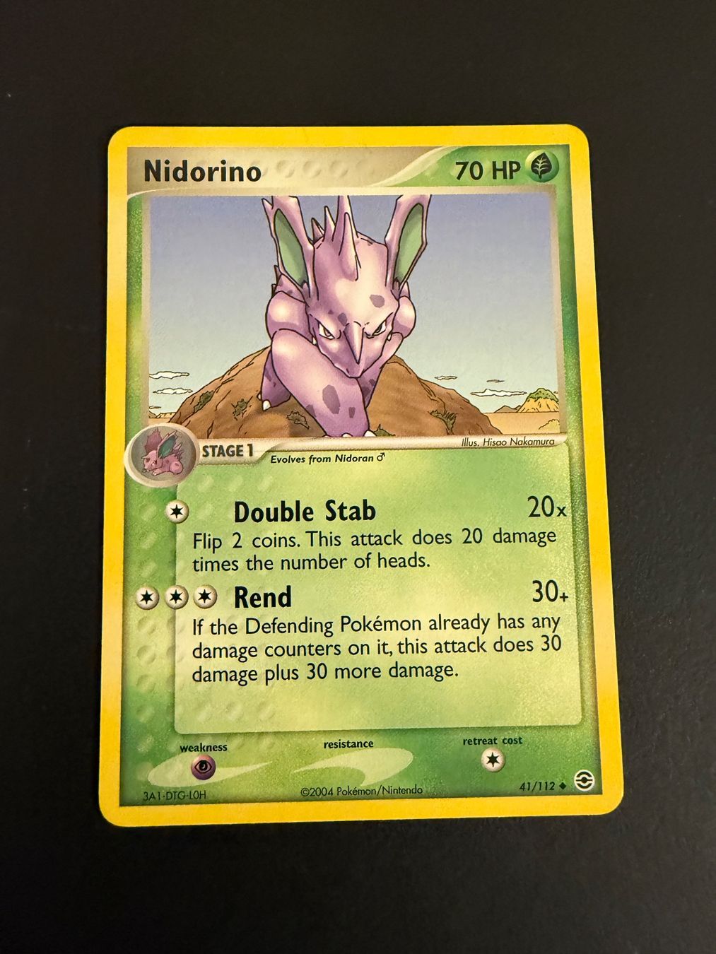 Pokémon Carte collezionabili: Nidorino - 41/112 FireRed & LeafGreen – Usato da Zürich venduto da pokemon_cards