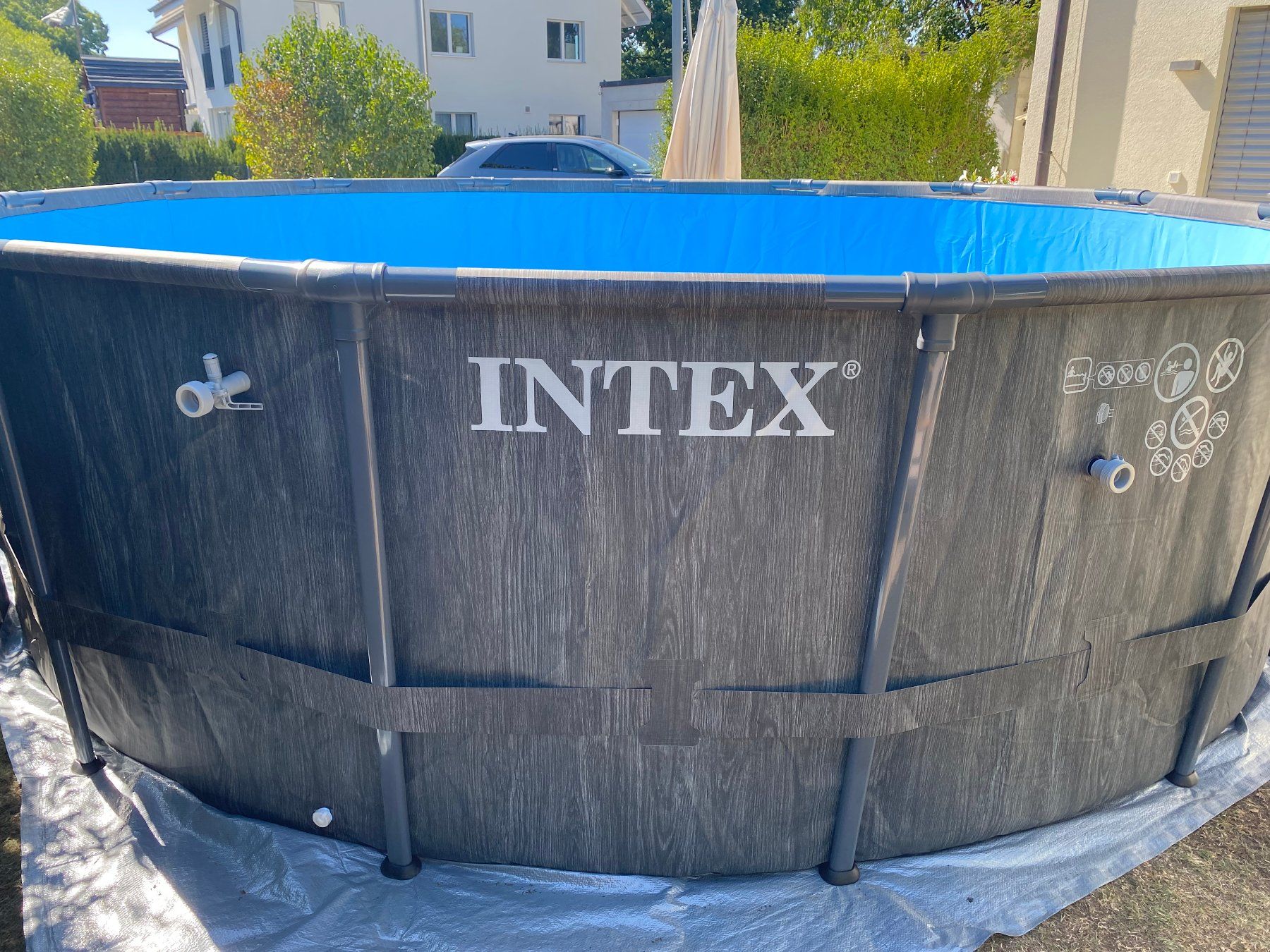 Intex Piscines: INTEX Prism Frame Rundpool 457x122cm - NEU!! – Neuf (Voir description) à Basadingen par Susanita0 1