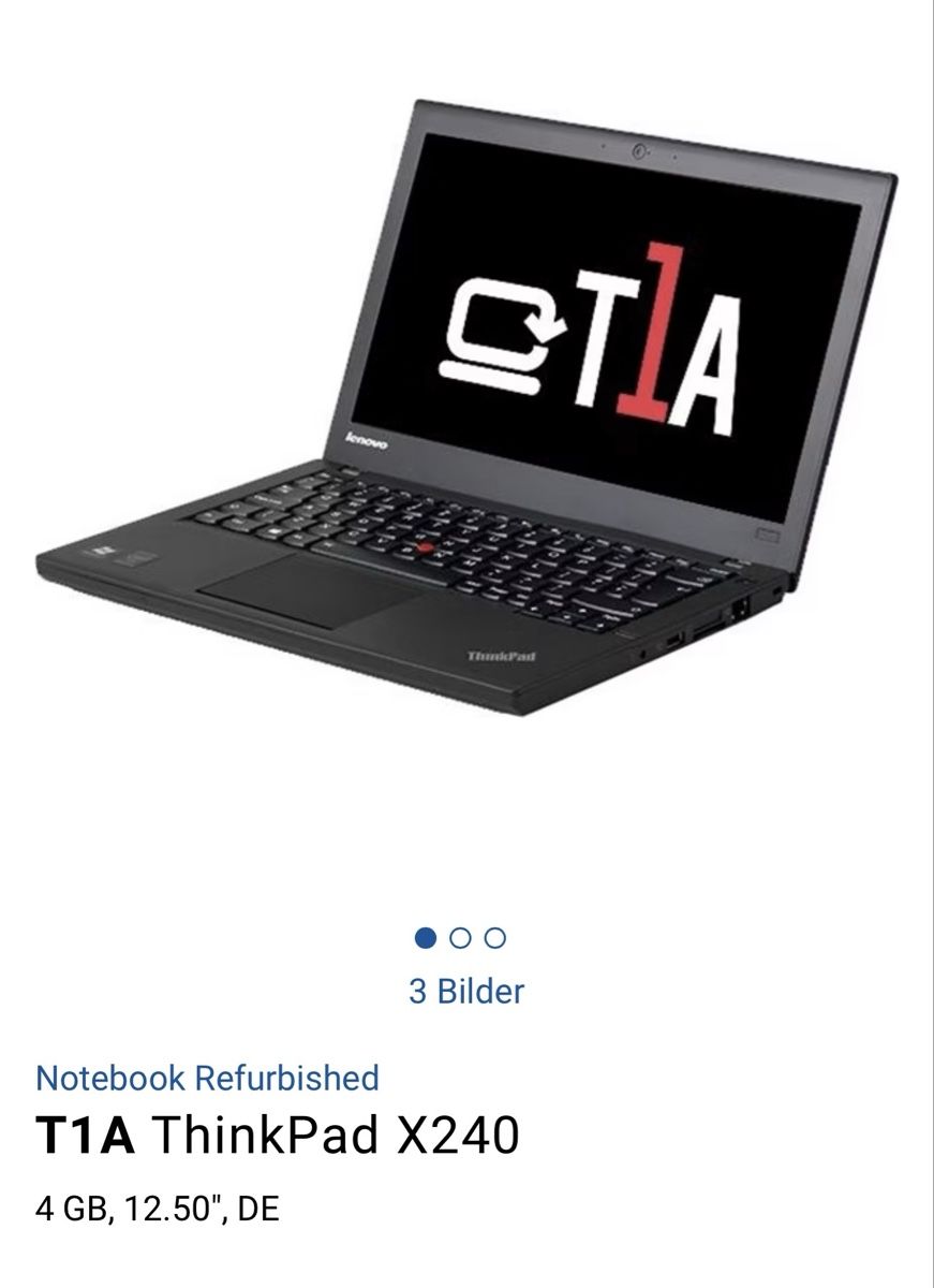 Lenovo Notebook: T1A ThinkPad X240 – Usato da Wettingen venduto da Pride360 6