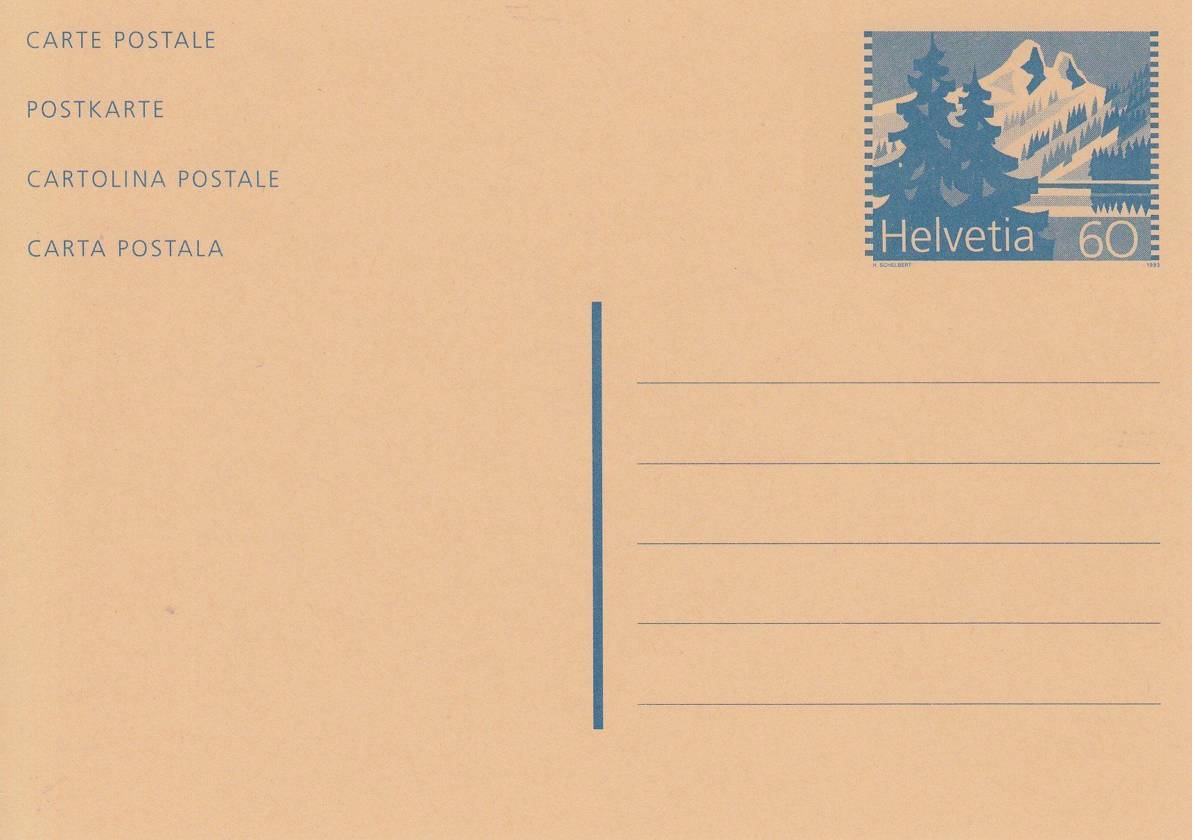 Tutti i francobolli: Postkarte mit farblosem Fleck links im Baum, Pf. – Nuovo (secondo la descrizione) da Spreitenbach venduto da Lienbi01 1