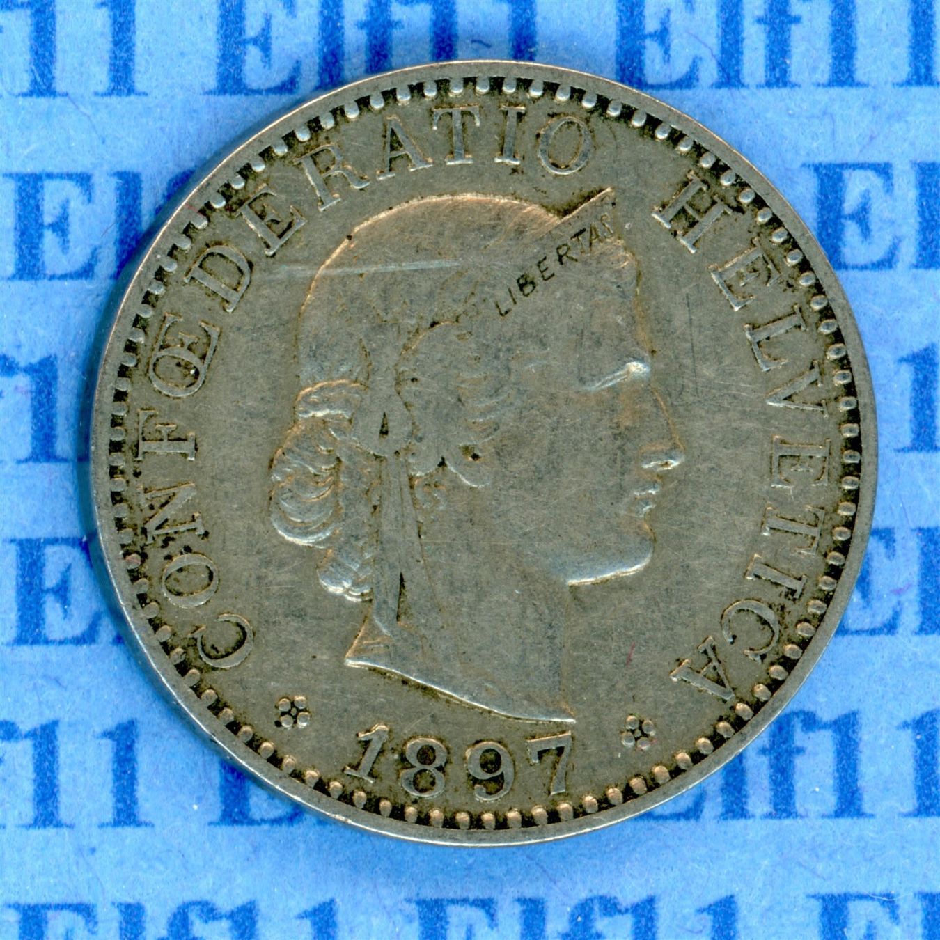 Tutti le monete: CHF___0.20 1897 ss 20 Rappen – Usato da Widnau venduto da Elf11