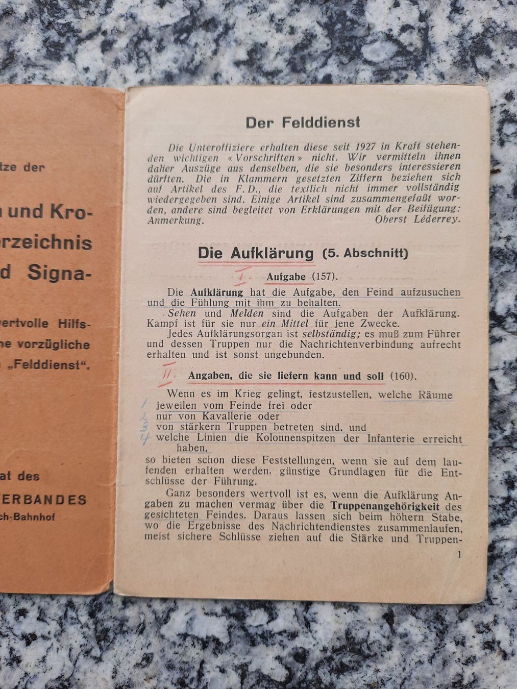Livres: Der Felddienst – D'occasion à Ruswil par Sammlergeist 1