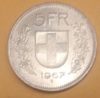 5 fr Svizzera 1967