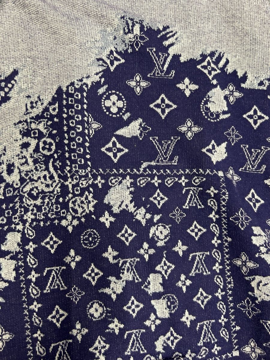 Louis Vuitton Pulls & Sweat-shirts: Louis Vuitton Kapuzenpullover kurzarm blau gemustert – D'occasion à Oetwil am See par ani_7x9l 4