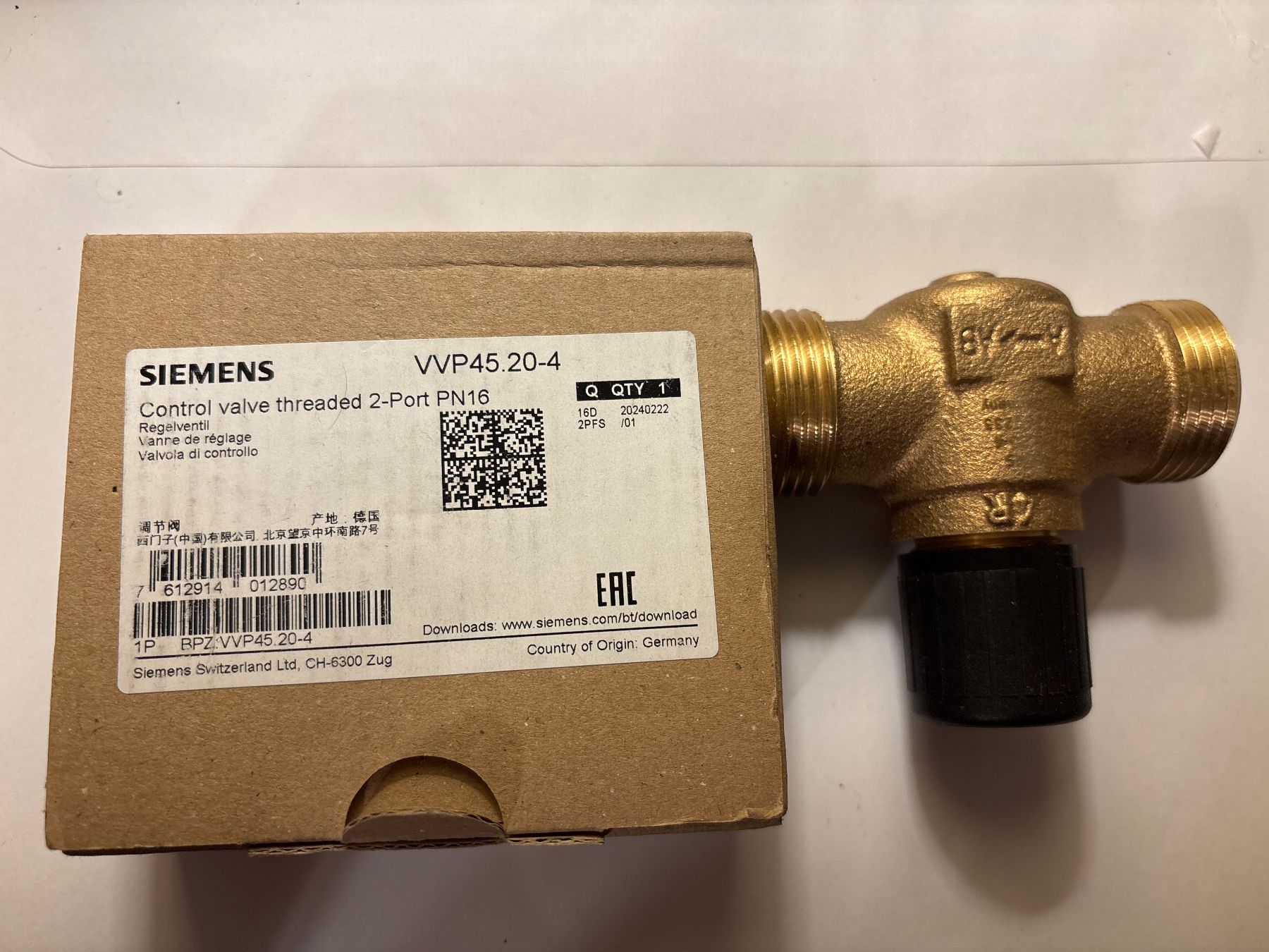 Robinetterie: Siemens VVP45.20-4 Durchgangsventil OVP – Neuf avec emballage d'origine à Zürich par hiddentreasures_zh