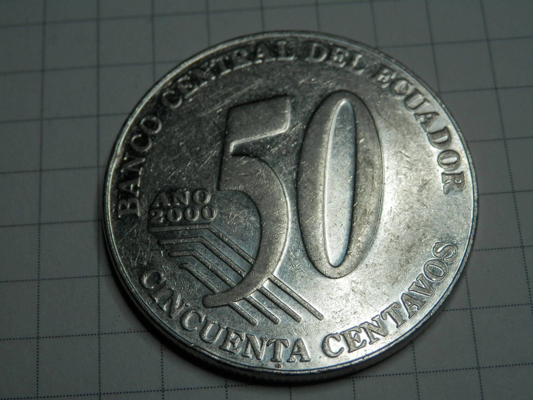 Tutti le monete: Ecuador  50 Centavos, 2000 – Usato da Weiach venduto da weiach81 1