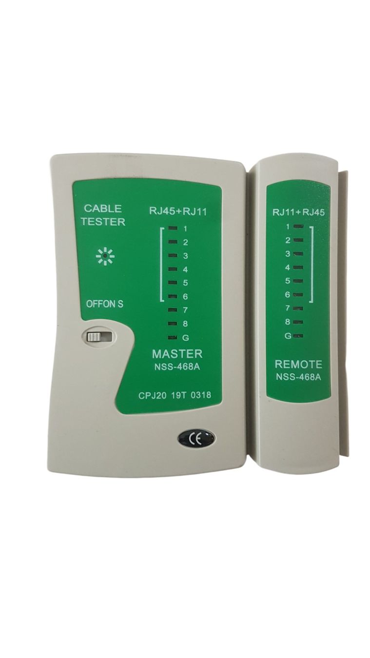 Spine: Stecker und Kabelprüfer  Netzwerktester RJ45 – Nuovo e nell'imballaggio originale da Perlen venduto da shelbycobra