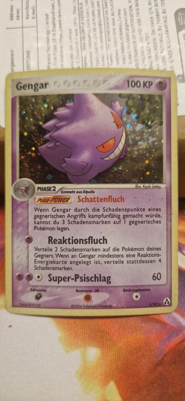 Pokémon Carte collezionabili: Gengar Legend Maker 5/92 – Usato da Wettingen venduto da Pie1580