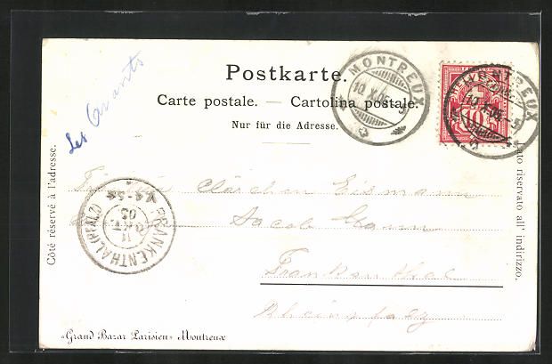 Cartes postales: Les Avants, Ortsansicht aus der Vogelsch – D'occasion à Berlin par bartko-reher 1