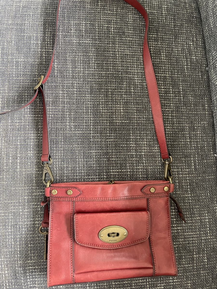 Fossil Borse da donna: FOSSIL Tasche Echt Leder Weinrot – Nuovo (secondo la descrizione) da Winterthur venduto da Sauter3000