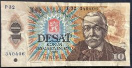 10 Korun Tschechoslowakei 1986 - Sammlerstück Rarität!