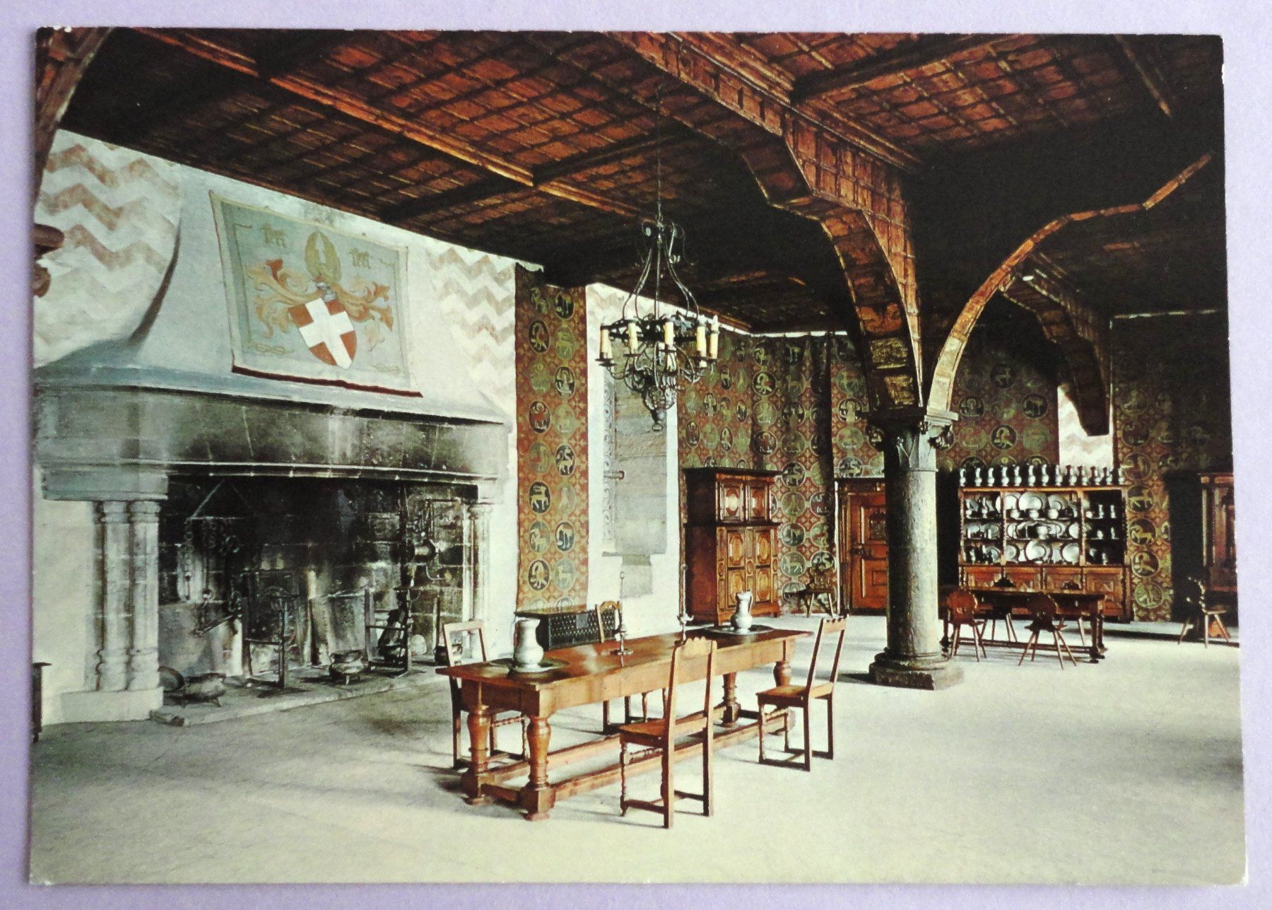 Ansichtskarten: Château de Chillon, Salle du Châtelain – Gebraucht aus Fétigny von Billy2miny