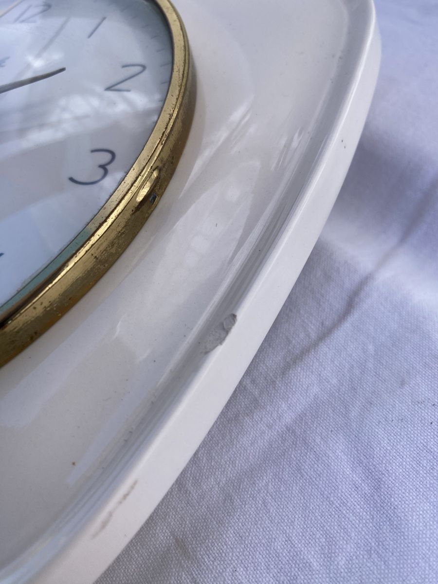 Kienzle Orologi: Vintage Keramik Wanduhr, 60er – Usato da Glattbrugg venduto da Pischte.Brockenhaus 2