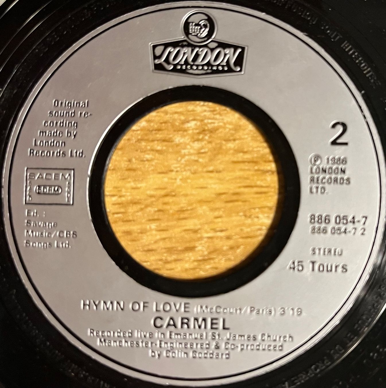 Schallplatten: CARMEL - SALLY – Gebraucht aus Bussigny von vinyl-pas-cher 3
