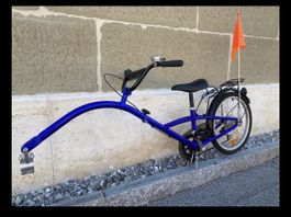 Followmy blau Kindervelo zum anhängen