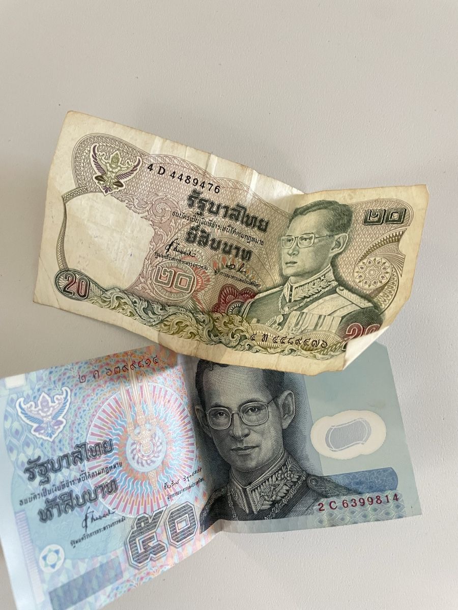 Banconote: Banknote Thailändische Baht – Usato da Menziken venduto da FS-Creativity