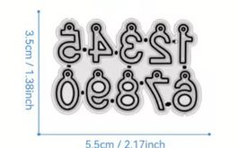 Neues Stanzschablonen-Set mini Zahlen mit Aufhängung