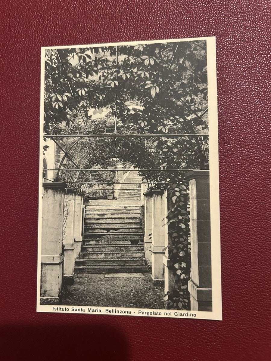 Ansichtskarten: Istituto Santa Maria, Bellinzona  – Gebraucht aus Breganzona von Milesbo