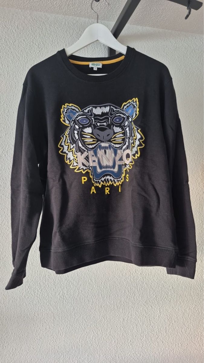 Kenzo Maglioni & Felpe: KENZO Paris, Schwarzer Pullover mit Tiger - Grösse L – Usato da Rotkreuz venduto da perlengott 8