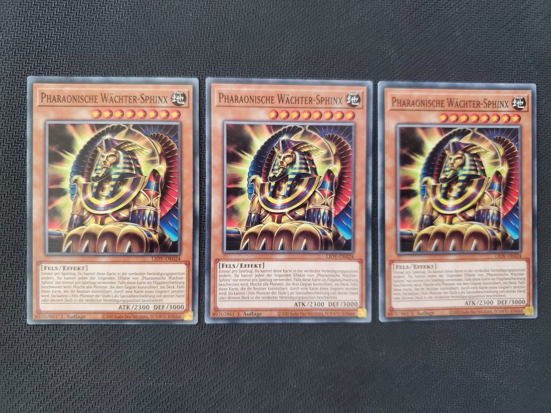 Yugioh Carte collezionabili: Yugioh Pharaonische Wächter-Sphinx x 3 – Nuovo (secondo la descrizione) da Opfikon venduto da Steins_Siedlung