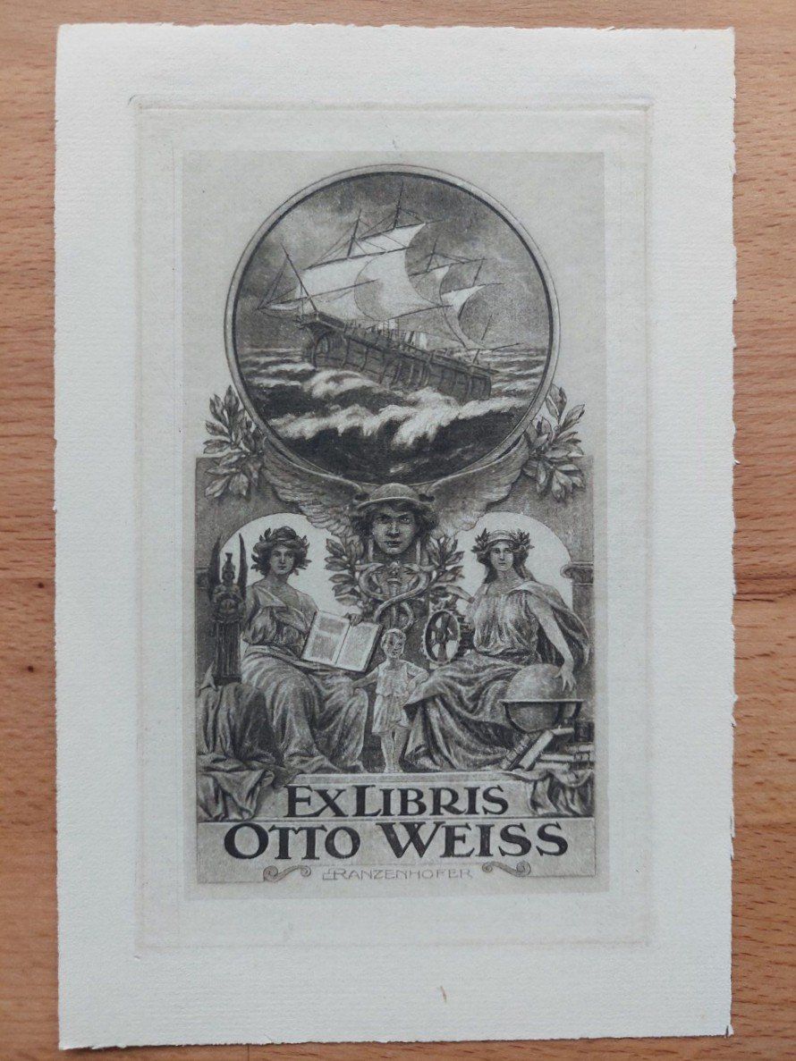 Dipinti: Exlibris Emil Ranzenhofer - Heliogravur – Usato da Obfelden venduto da Exlibris-Art 1