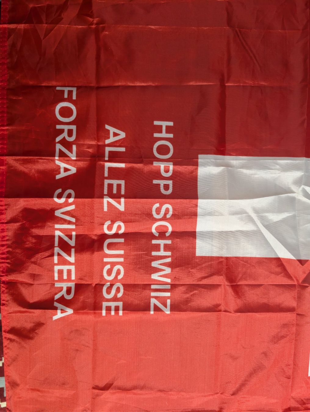 Bandiere: Hopp Schwiiz Körperfahne – Usato da Neuenhof venduto da mlw_w98j 1