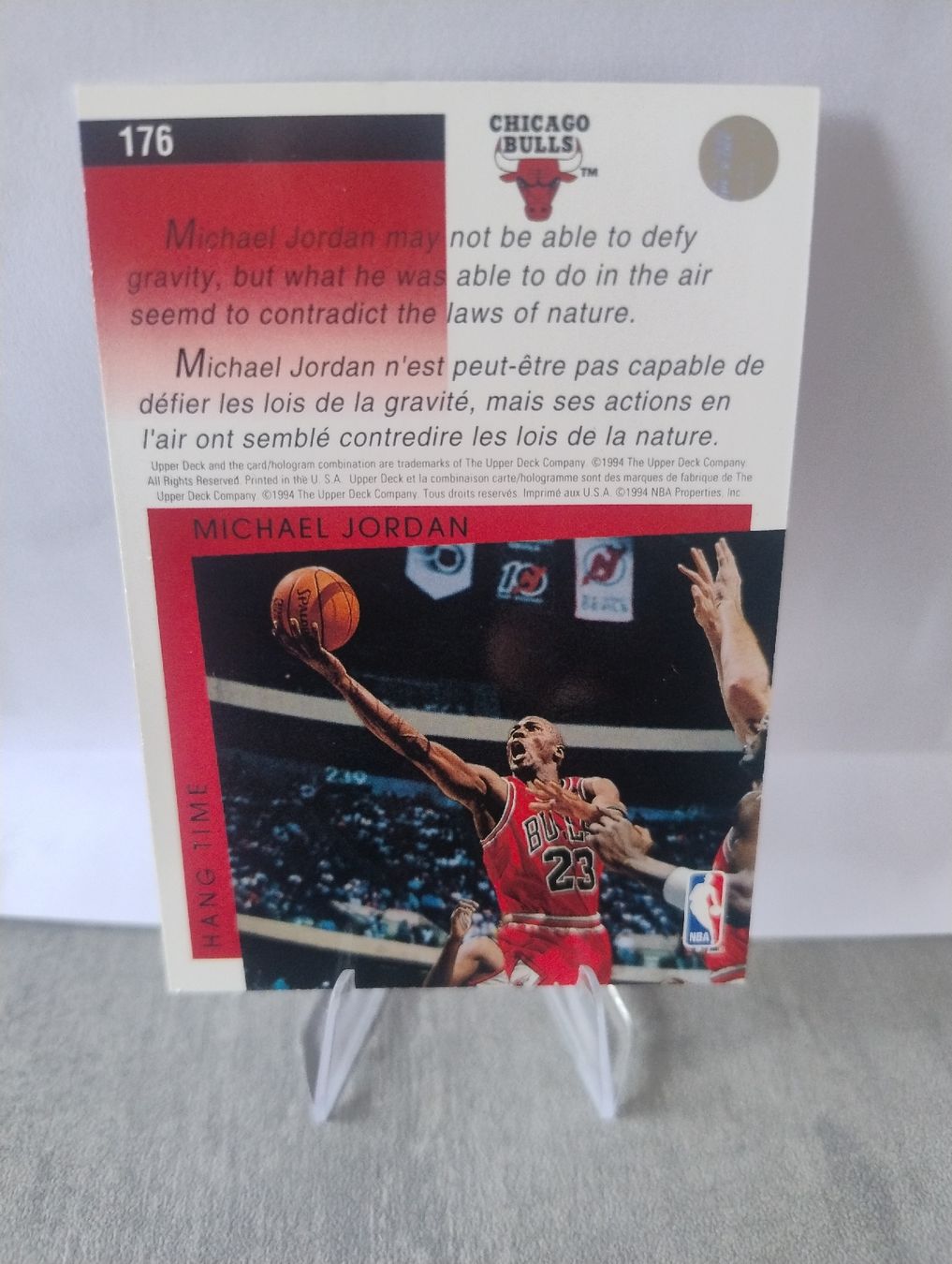 Nba Carte collezionabili: NBA 1993 UPPER DECK MICHAEL JORDAN HANG TIME 176 – Nuovo (secondo la descrizione) da Martigny venduto da julionix 1
