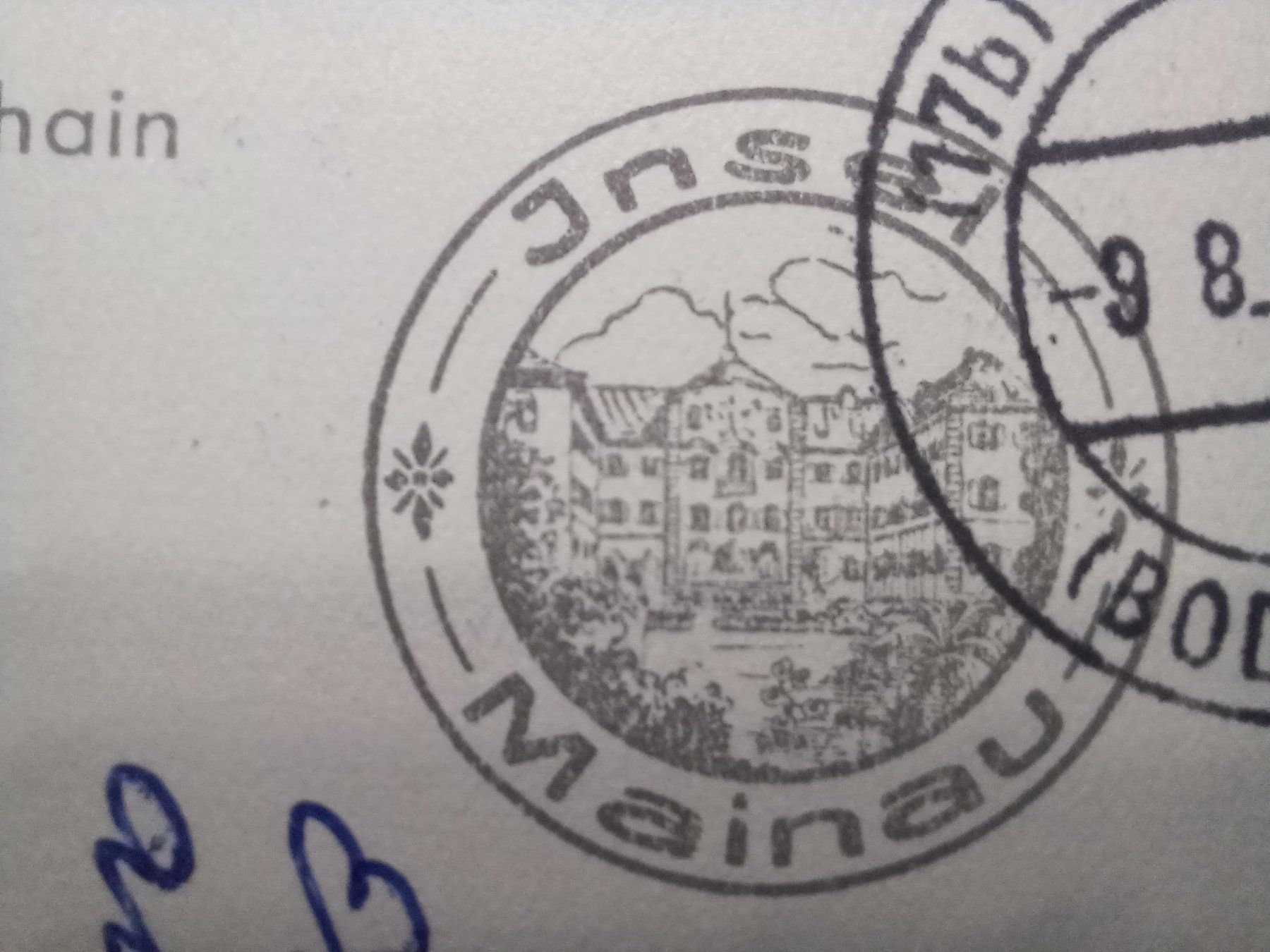 Cartoline postali: Insel Mainau, Palmenhain,1956, Bodensee, – Usato da Aarau Rohr venduto da mgvw 2