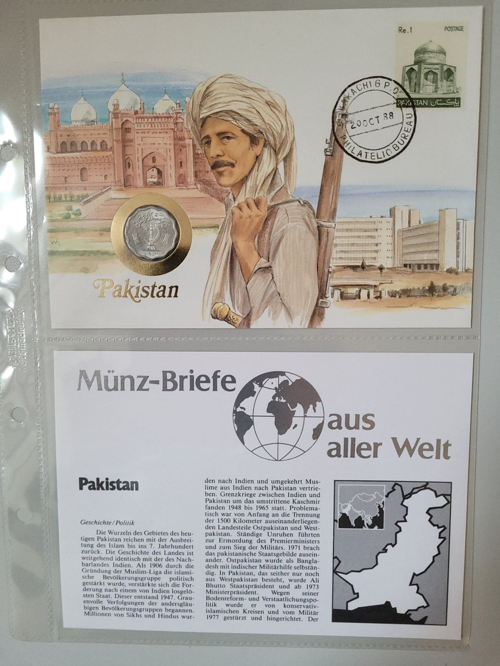 Tutti le monete: Münzbrief Pakistan – Nuovo e nell'imballaggio originale da Bertschikon Gossau venduto da KEO2