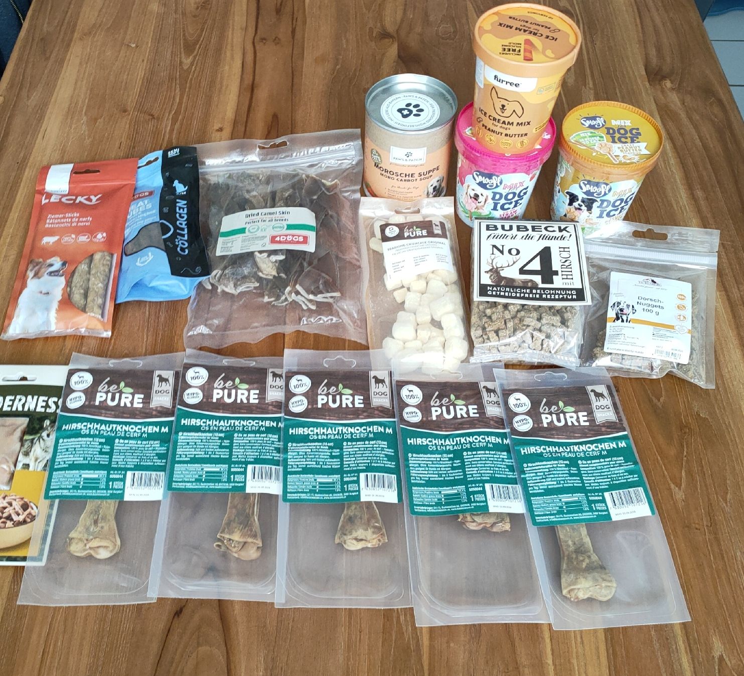 Mangimi: Hundefutter, Kauartikel, Eis, Suppe verschiedene Marken Neu – Nuovo e nell'imballaggio originale da Flaach venduto da Bobby777