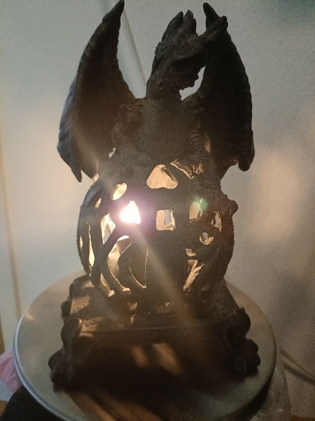 Tutte le decorazioni: Dekorative Drachen-Kugel Lampe – Usato da Schinznach Bad venduto da knucker 4