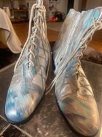 Vintage Leder Stiefel mit steine