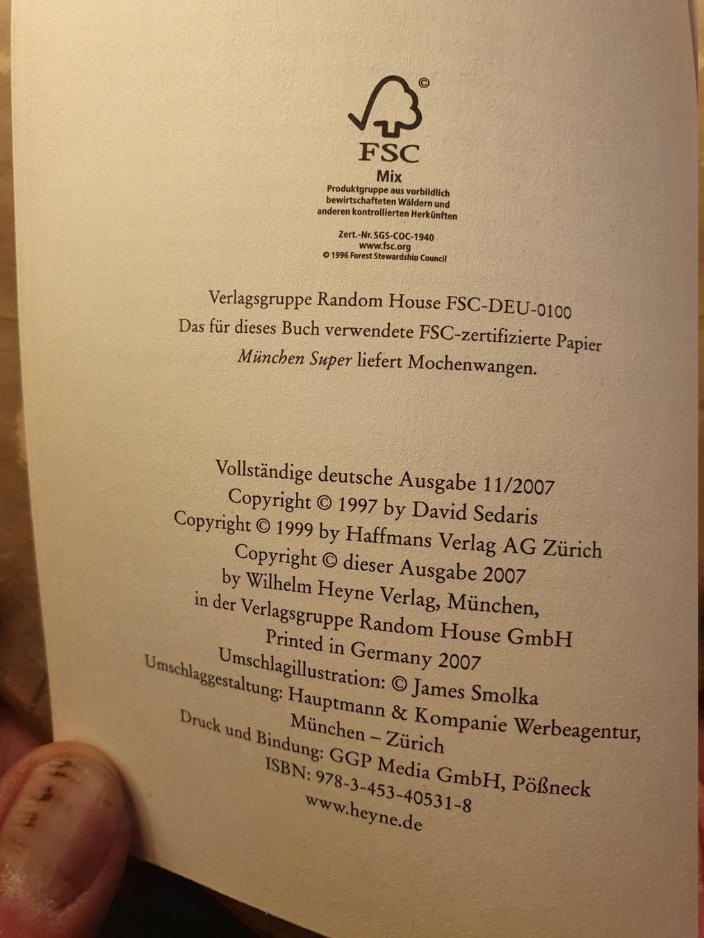 Bücher: Holidays On Ice - David Sedaris – Gebraucht aus Zürich von loosebone 3