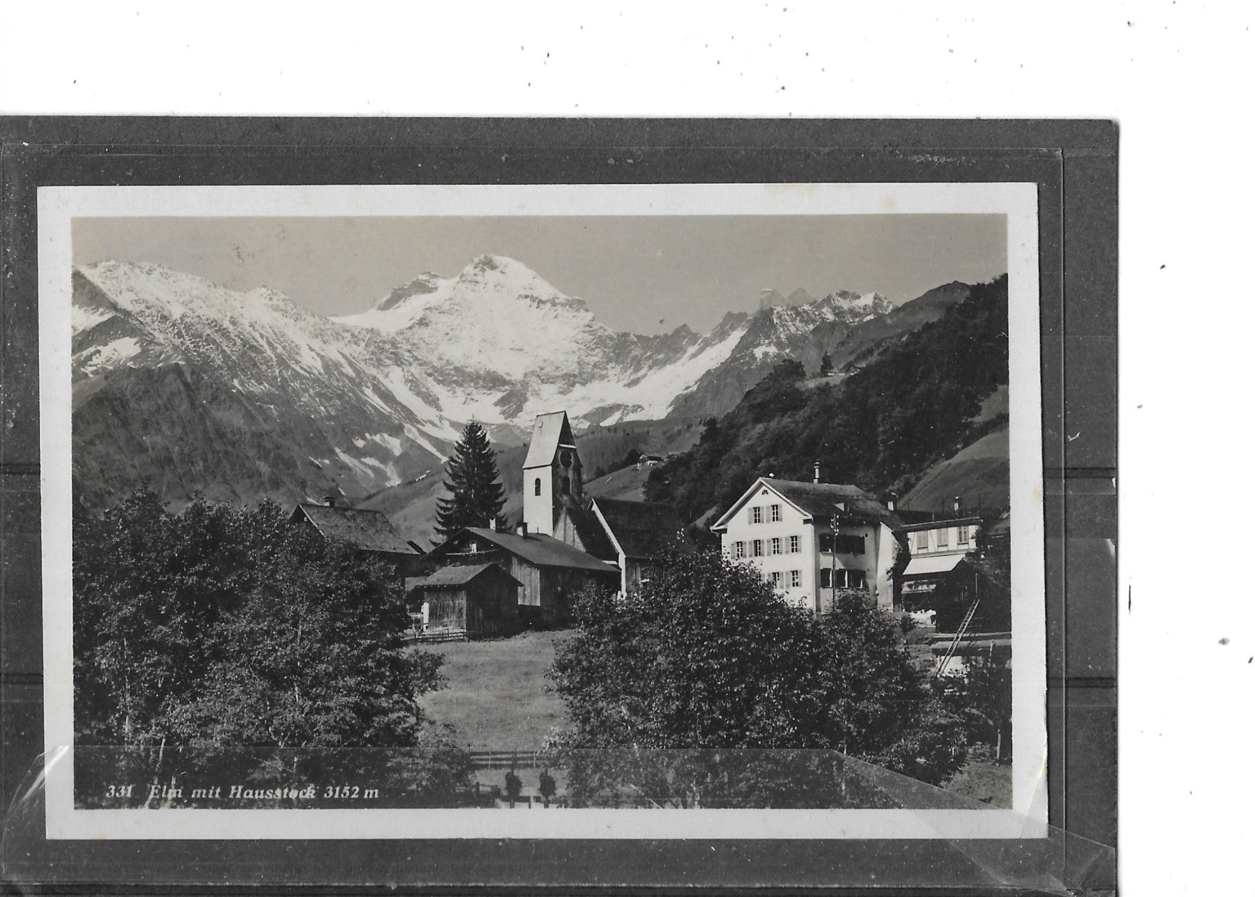 Ansichtskarten: GL Elm 1929 mit Hausstock – Gebraucht aus Schocherswil von Wilare