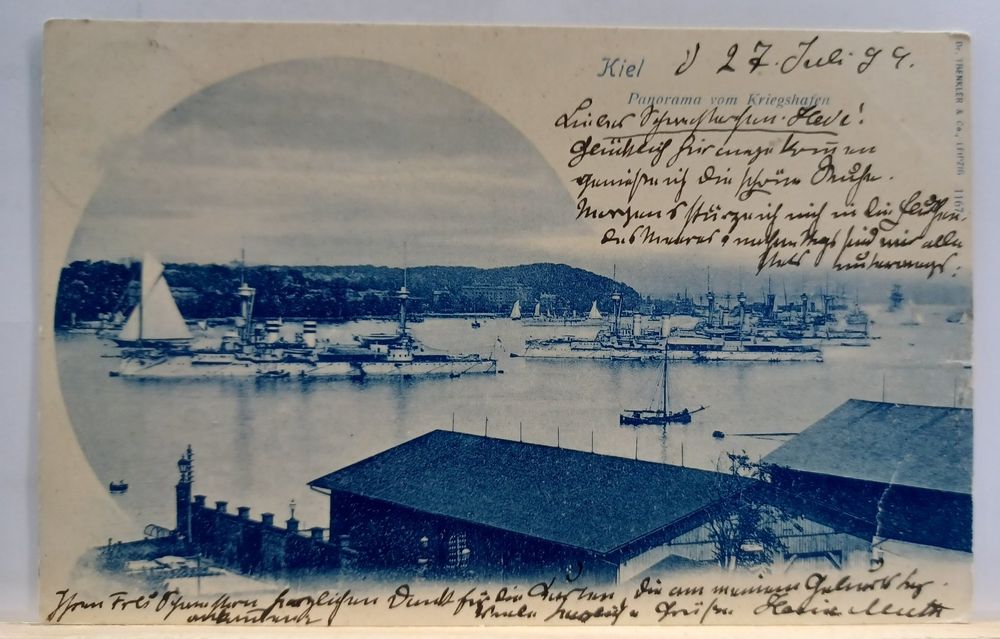 Kiel, Panorama des Kriegshafens, 1939 Kaufen auf Ricardo