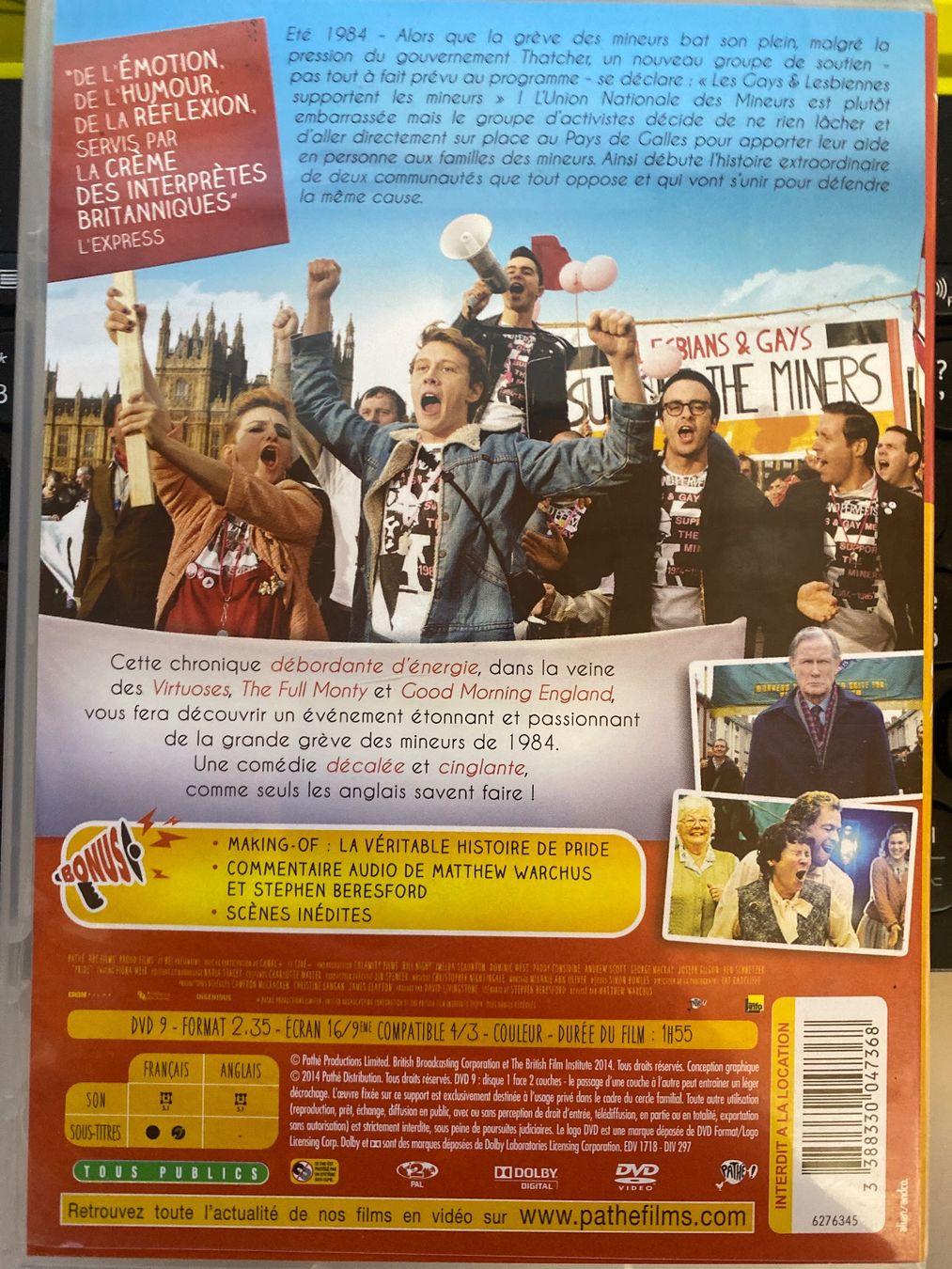 Tutti i DVDs: DVD Pride - Comédie Dramatique touchante – Usato da Le Brassus venduto da cinema13 1