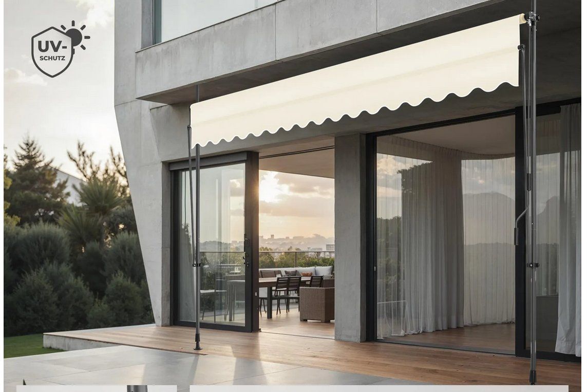 Tende da sole: Klemmmarkise beige 400 x 180 cm – Nuovo (secondo la descrizione) da Steinhausen venduto da Retourenprofis