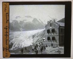 Glasdia Österreich / Kärnten: Grossglockner-Gletscher, 1915