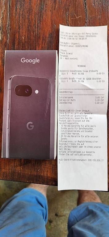 Google Telefoni cellulari / Smartphones: Google Pixel 9a – Nuovo e nell'imballaggio originale da Aarburg venduto da Aare-Bueb