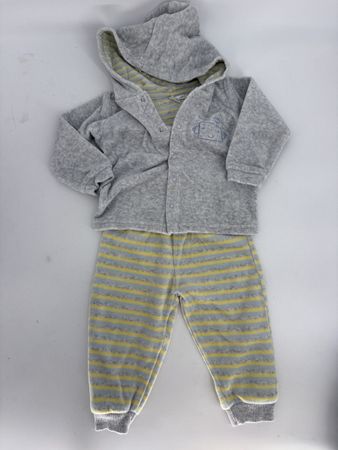 Baby Set Plüsch Jacke und Hose Gr. 74/80 von impidimpi