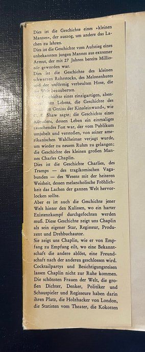 Libri: Charles Chaplin - Die Geschichte meines Lebens – Usato da Brunnen venduto da Asante 1