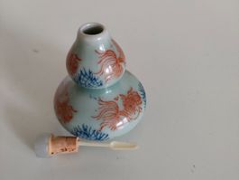 Chinesische Celadon Double Gourd Porzellan Schnuff Flasche