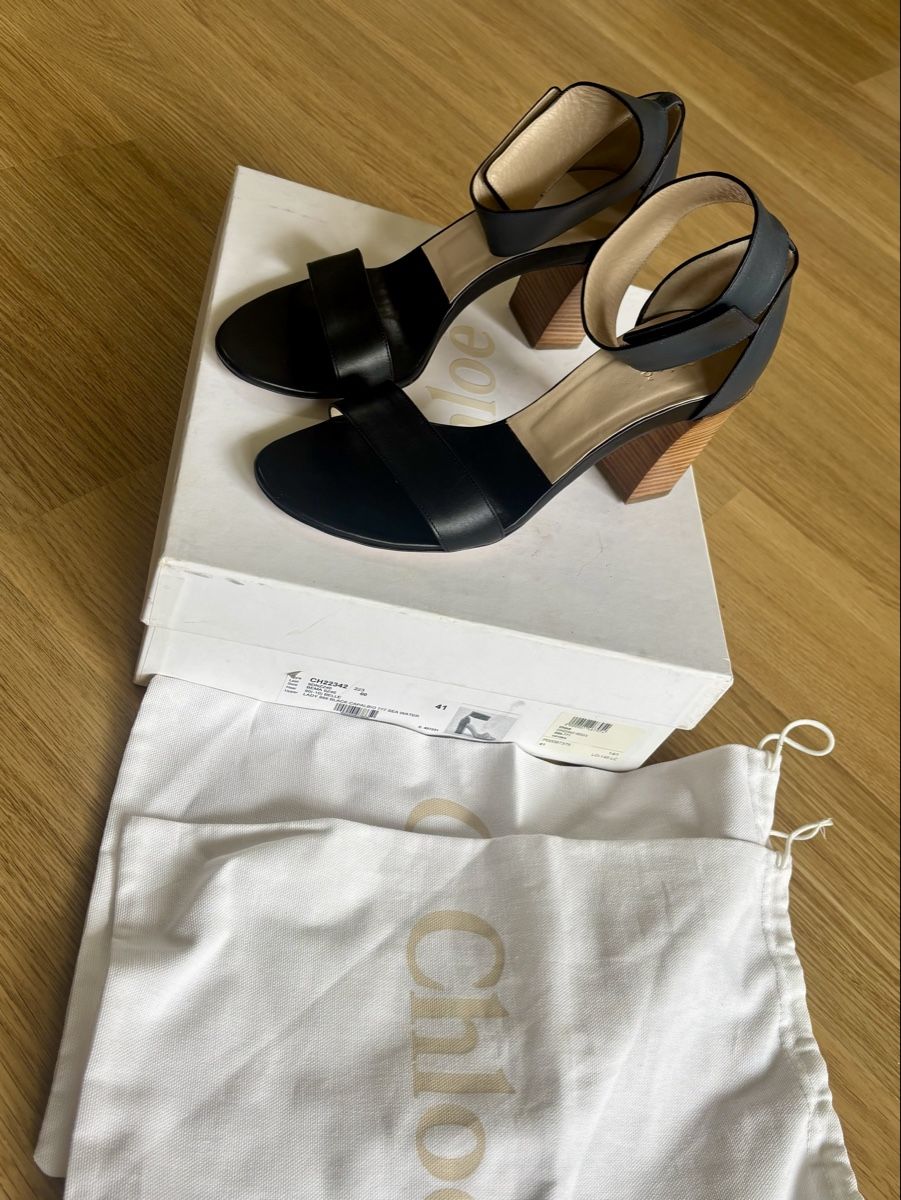 Chloé Scarpe da donna: Chloé Leder Sandalen Heels – Nuovo (secondo la descrizione) da Baden venduto da Tiffany6878